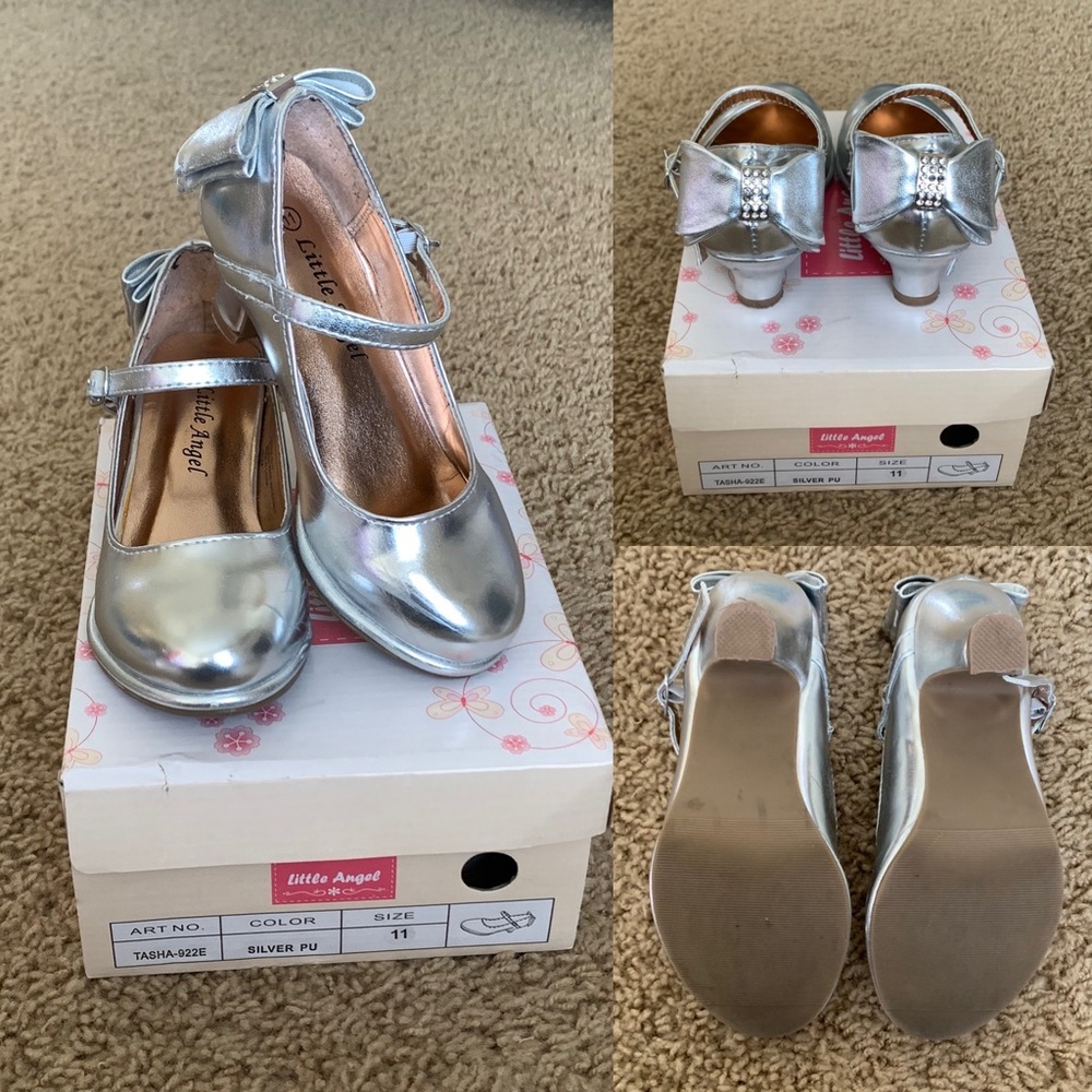 Silver Patent Leather Dress Shoes - Little Angels